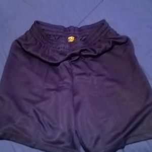 Blue athletic shorts